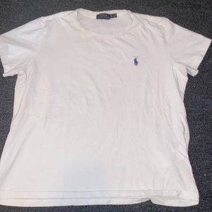 white polo t-shirt